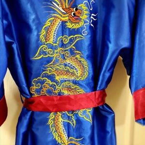 REVERSIBLE Embroidered Silk Chinese Robe
